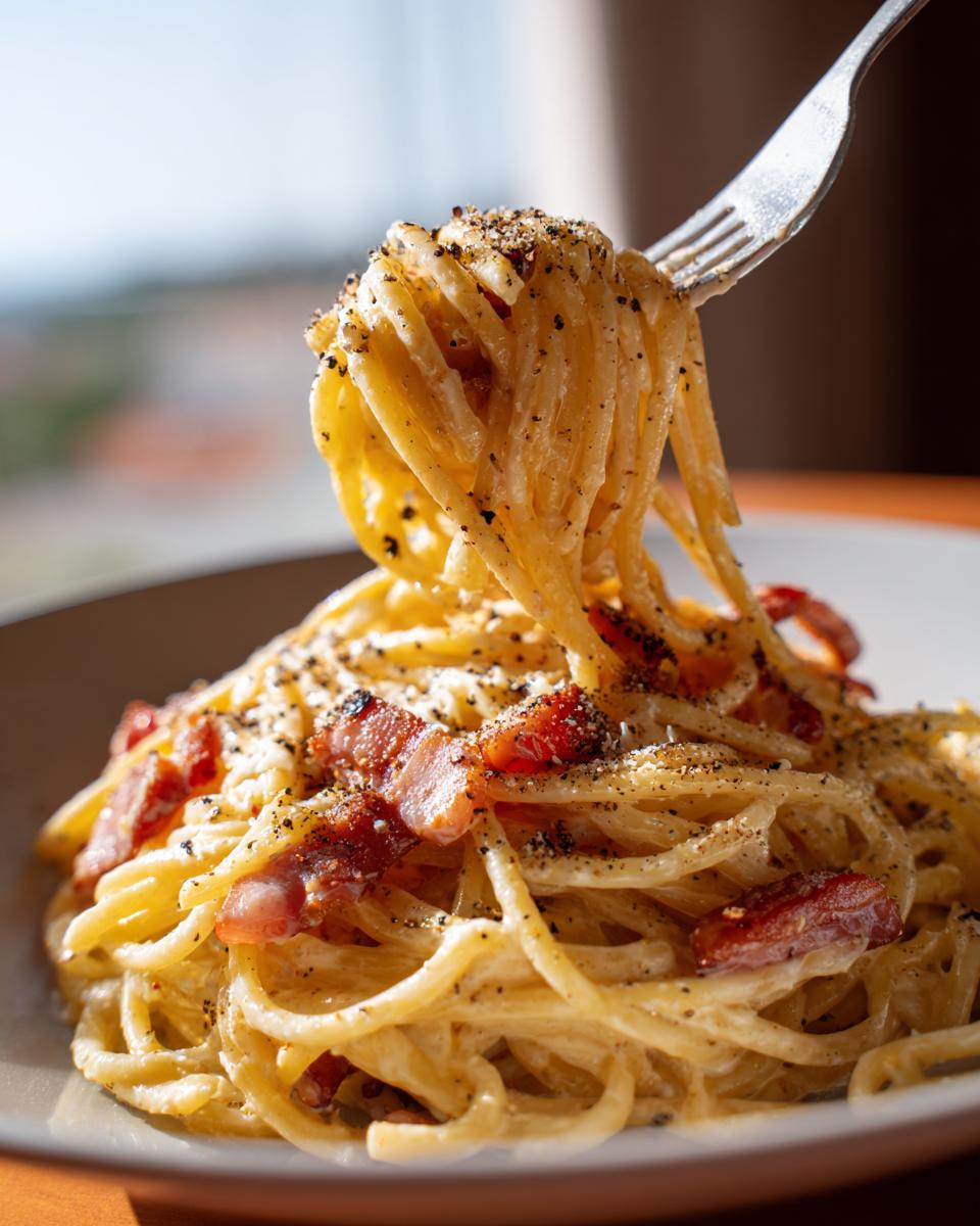 Delectable Authentic Italian Pasta Alla Carbonara: 1 Recipe! 4 authentic italian pasta alla carbonara - detail 1