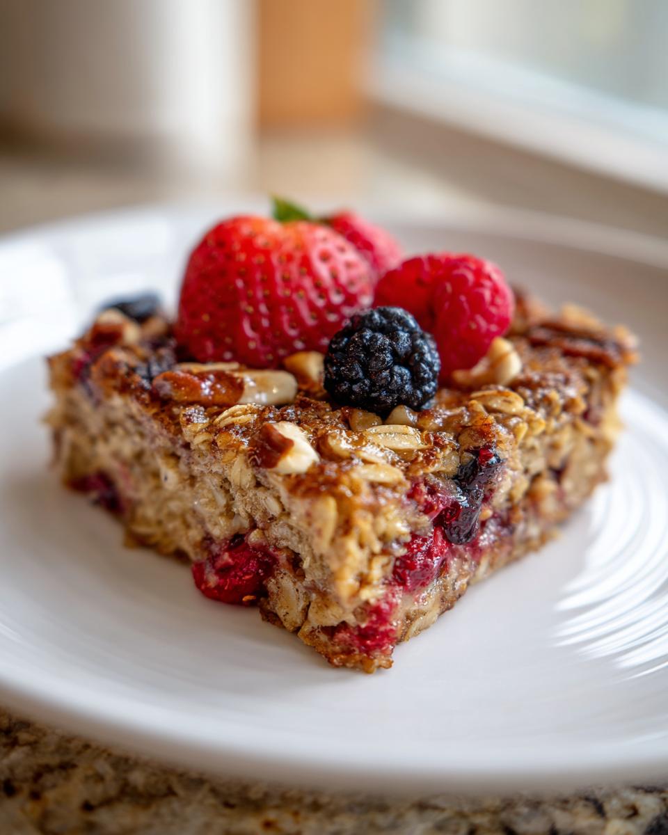 baked cinnamon oatmeal casserole easy healthy family - detail 1