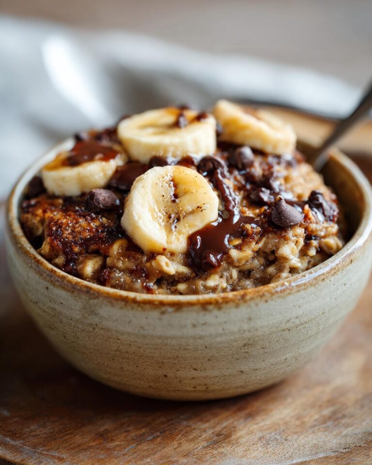 baked oatmeal banana chocolate chips