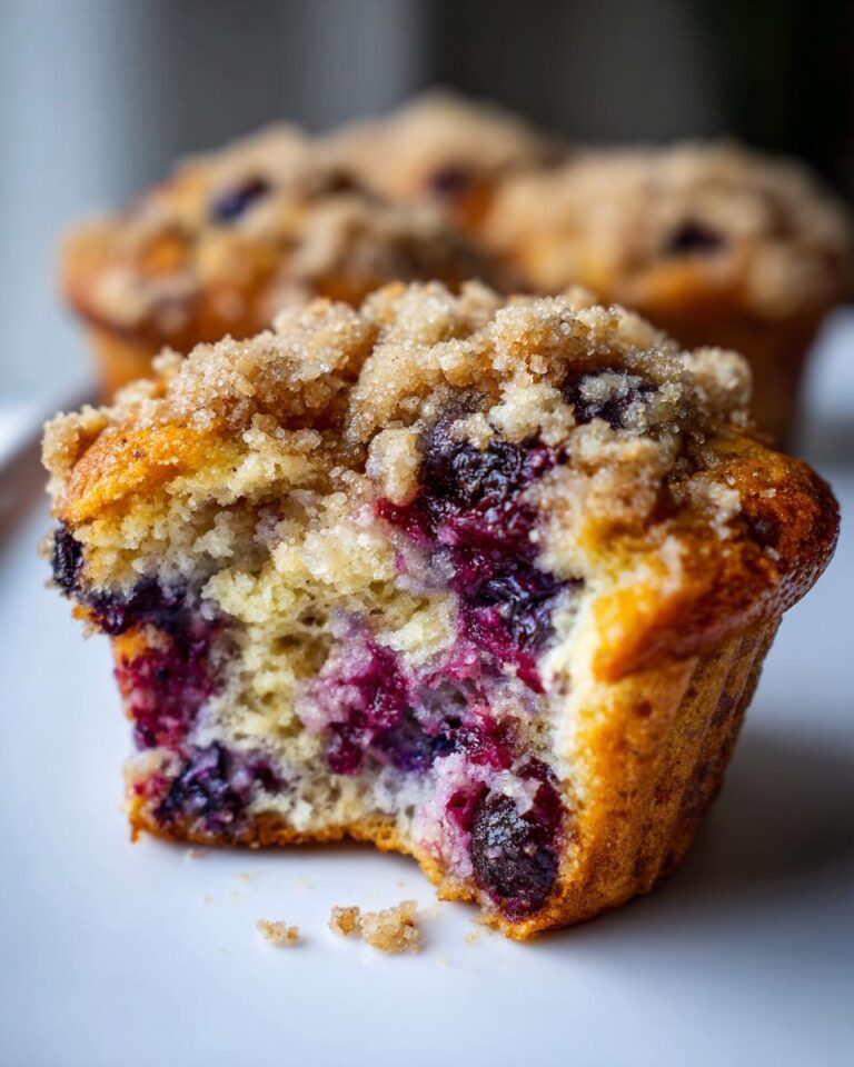 bakery style blueberry muffins streusel topping