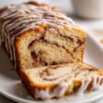 cinnamon swirl quick bread vanilla glaze