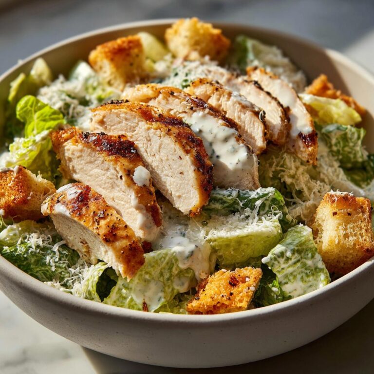 classic chicken caesar salad homemade dressing
