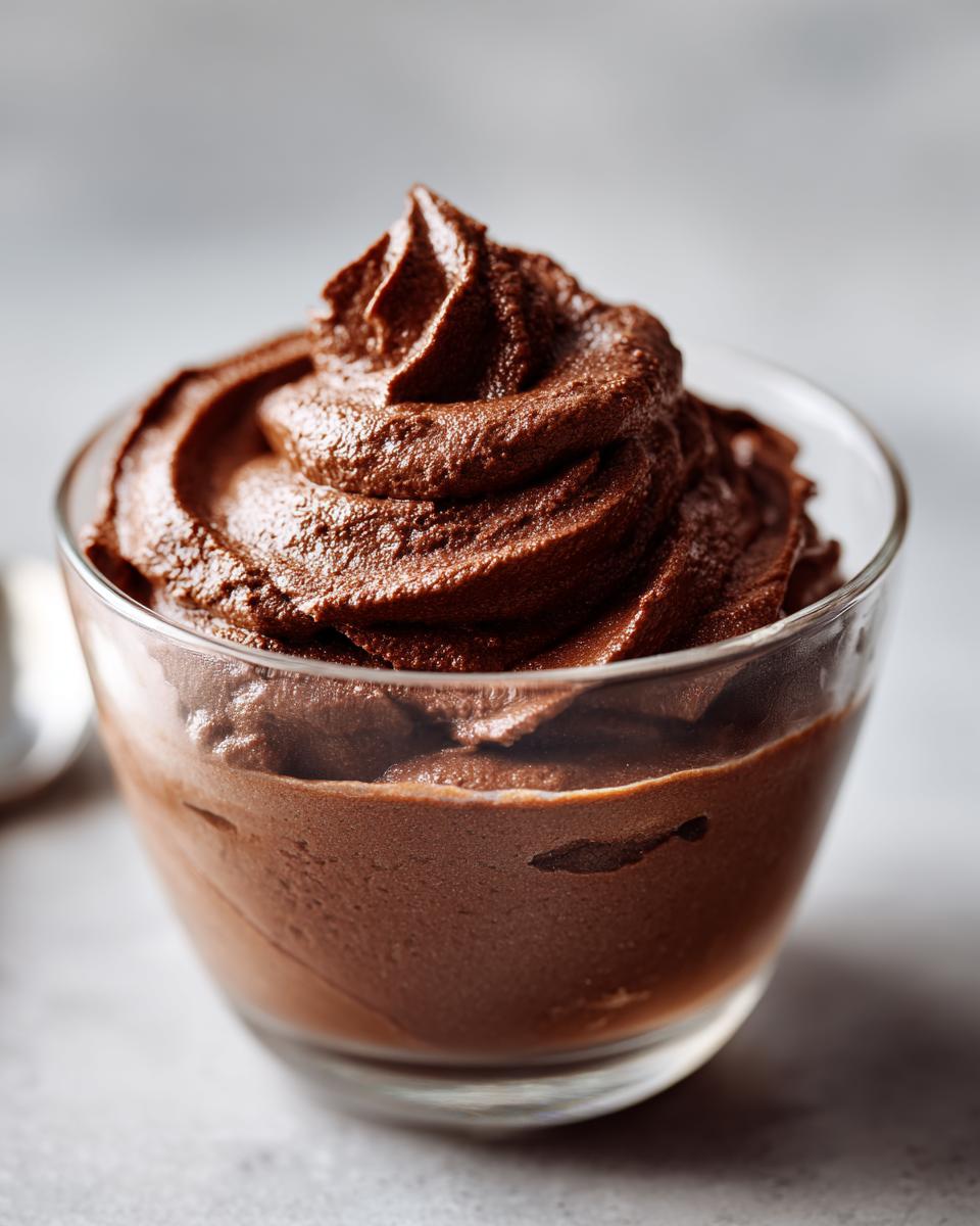 cottage cheese chocolate mousse easy high protein dessert - detail 1