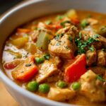 creamy chicken pot pie filling stew