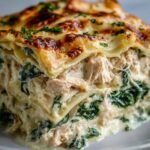 creamy chicken spinach lasagna white sauce