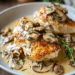 creamy mushroom tarragon chicken breasts