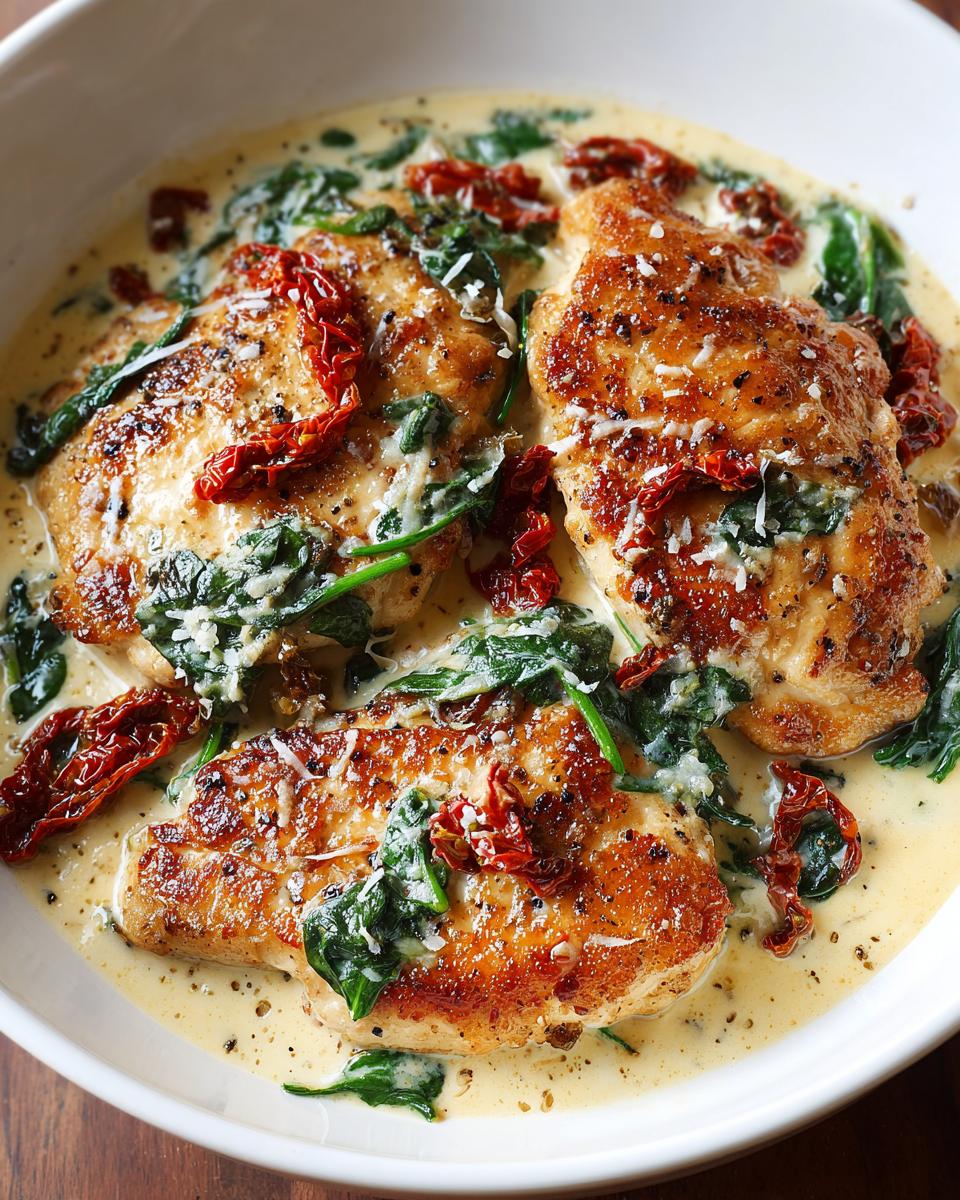 Embrace This 1-Hour Creamy Tuscan Chicken Garlic Sun Dried Tomatoes Recipe! 4 creamy tuscan chicken garlic sun dried tomatoes - detail 1