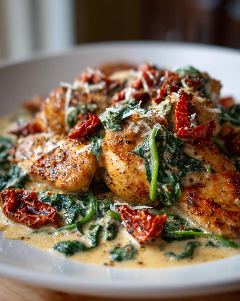 Embrace This 1-Hour Creamy Tuscan Chicken Garlic Sun Dried Tomatoes Recipe! 5 creamy tuscan chicken garlic sun dried tomatoes - detail 2