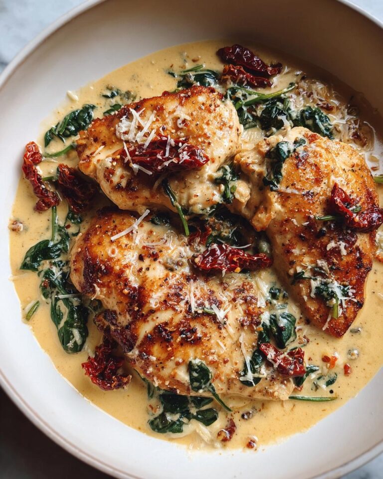 creamy tuscan chicken garlic sun dried tomatoes