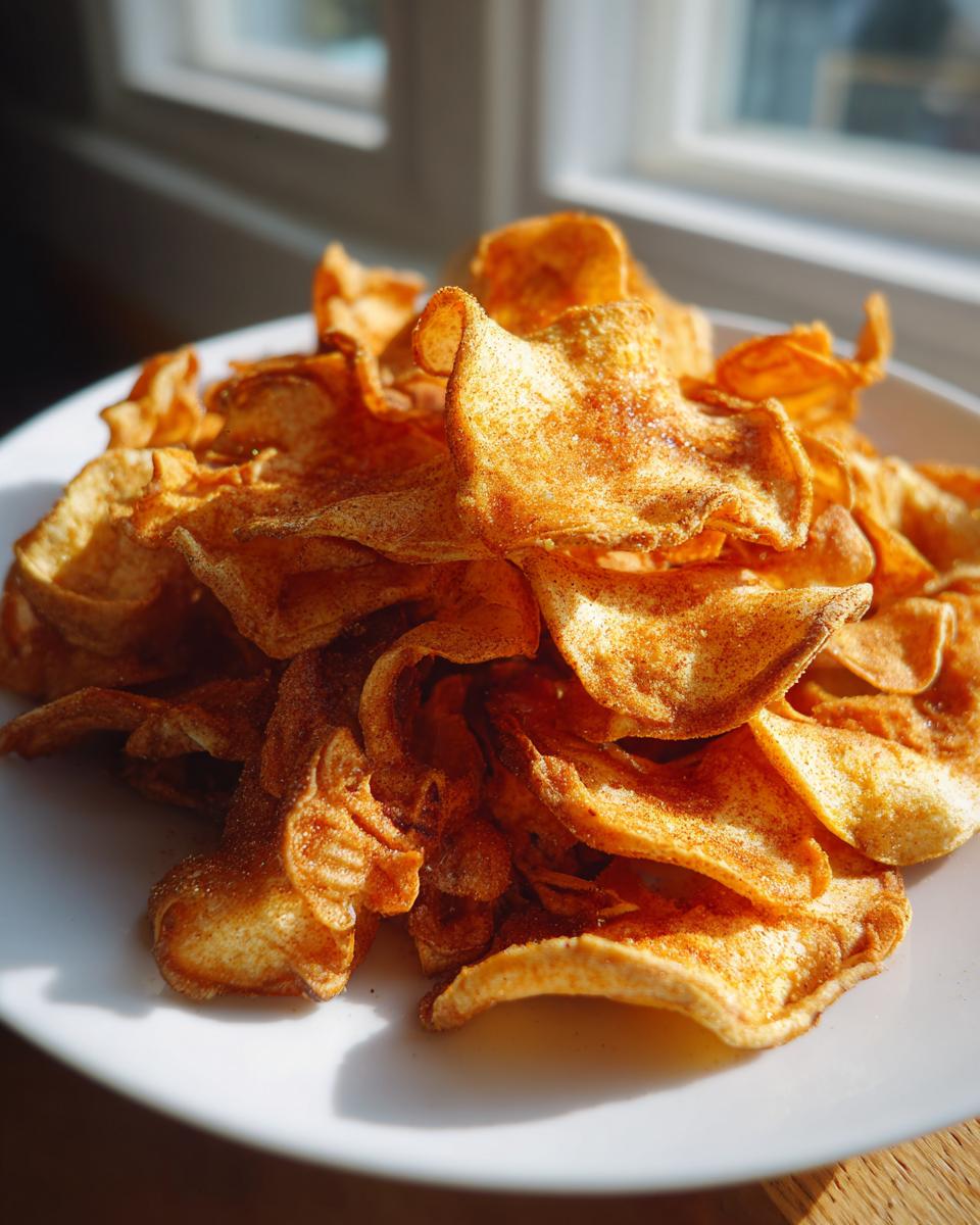 crispy baked cinnamon apple chips - detail 1