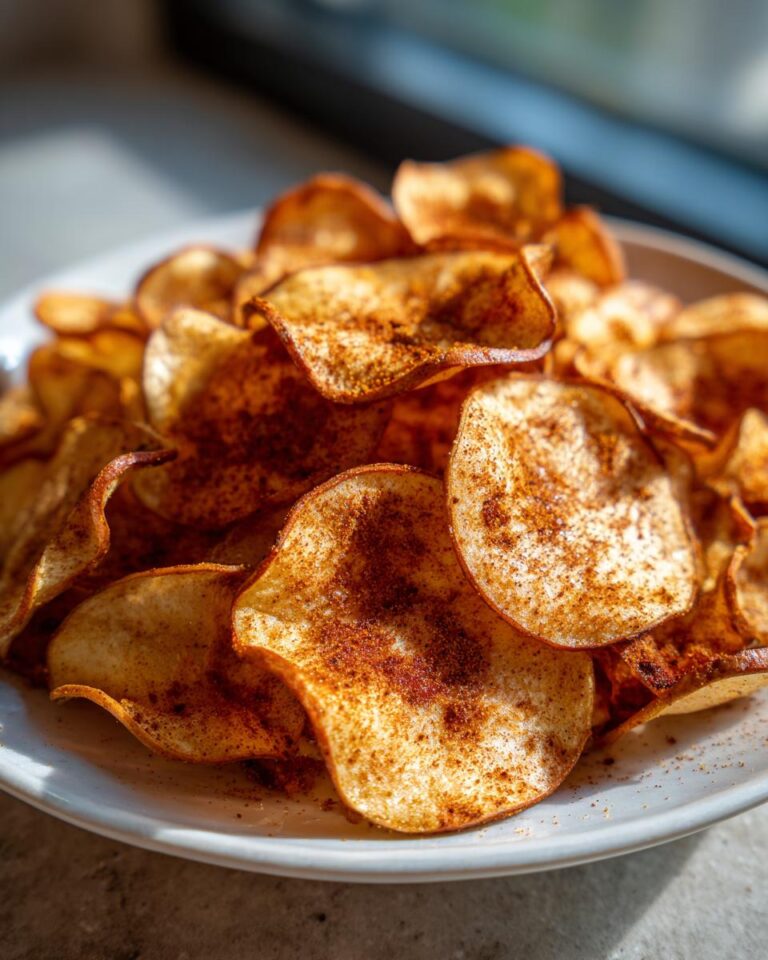 crispy baked cinnamon apple chips