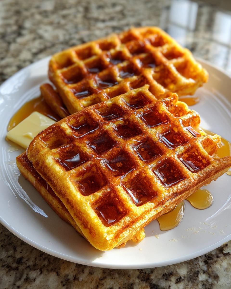 crispy homemade waffles recipe buttermilk - detail 2