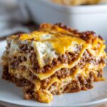 easy beef taco lasagna