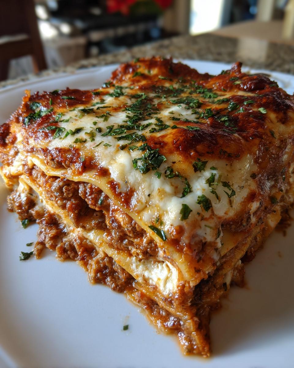 easy beef taco lasagna - detail 2