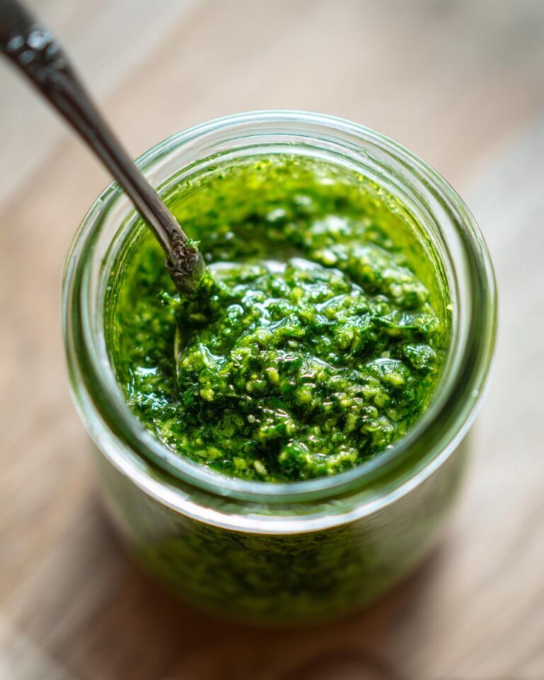 easy homemade fresh basil pesto