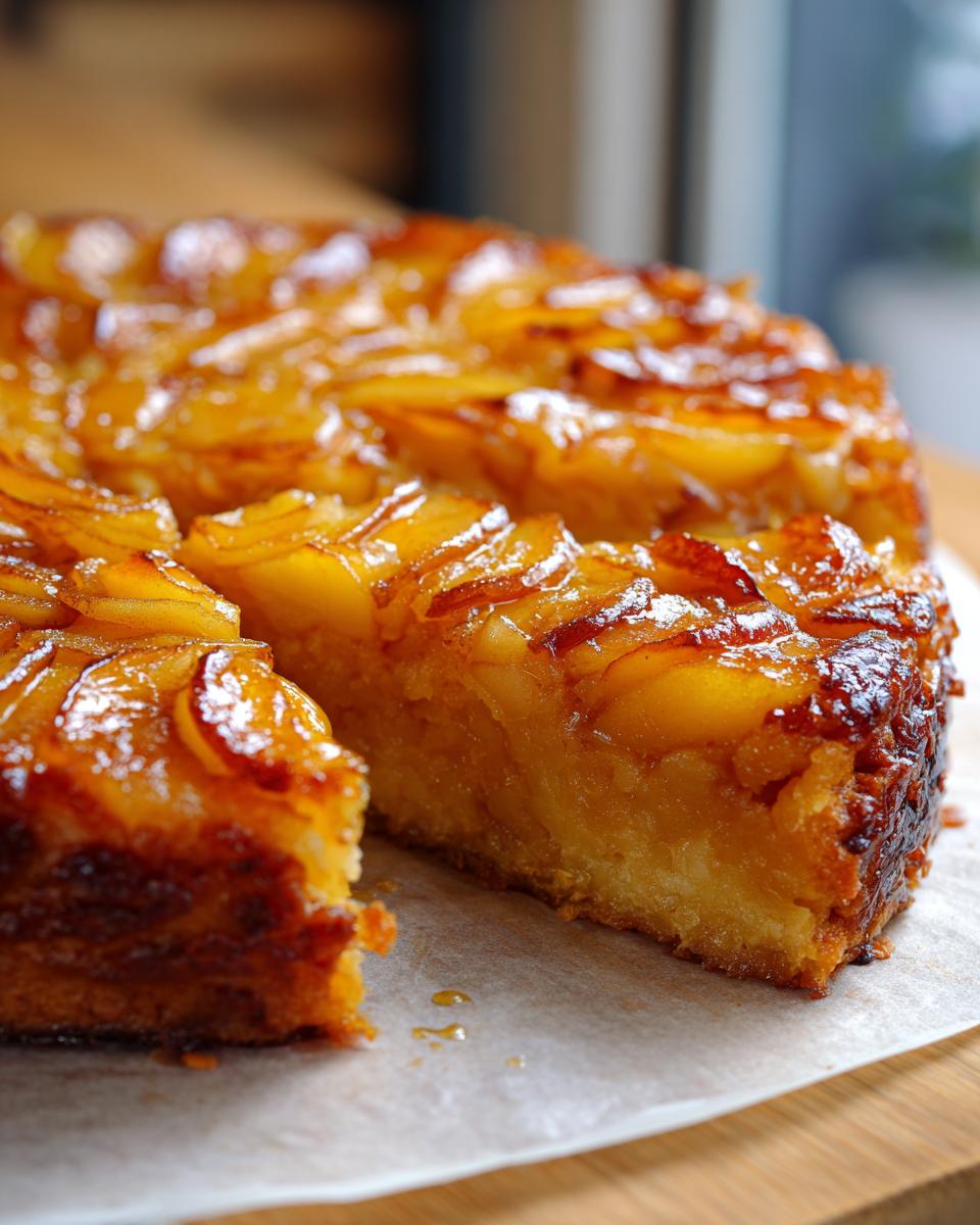 easy tarte tatin caramelized apple upside down - detail 2