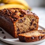 healthy chocolate chip banana bread