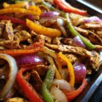 homemade chicken fajitas sheet pan