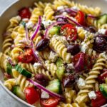 mediterranean pasta salad feta olives