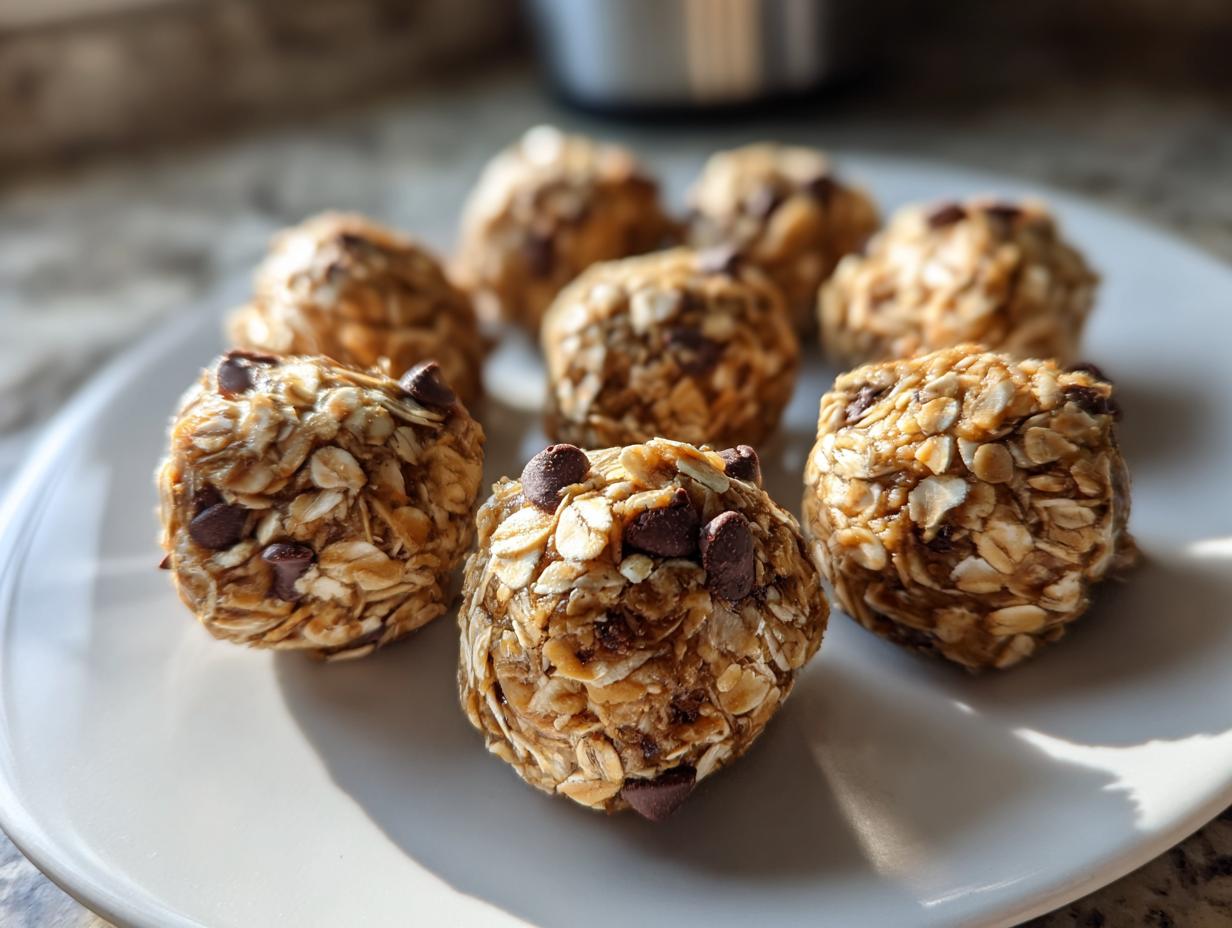*No Bake Peanut Butter Oatmeal Energy Balls*: 1 Recipe to LOVE! 5 no bake peanut butter oatmeal energy balls - detail 2