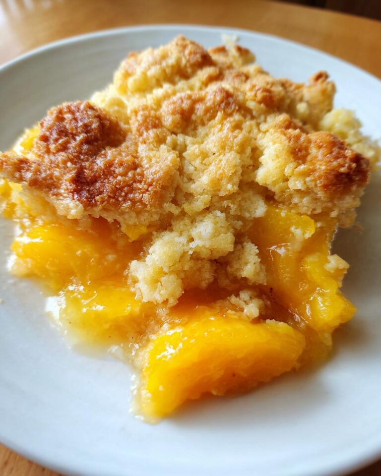 old fashioned southern peach cobbler