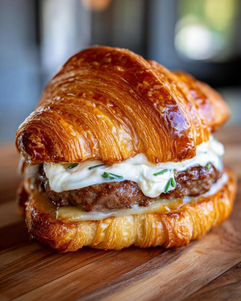 smash burger croissant garlic aioli gourmet easy