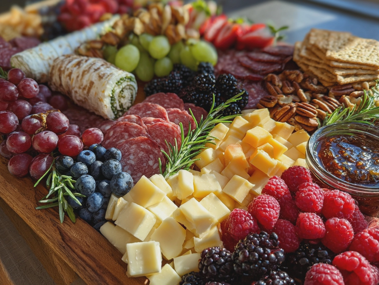 4th of july charcuterie snack board ideas festive - detail 1