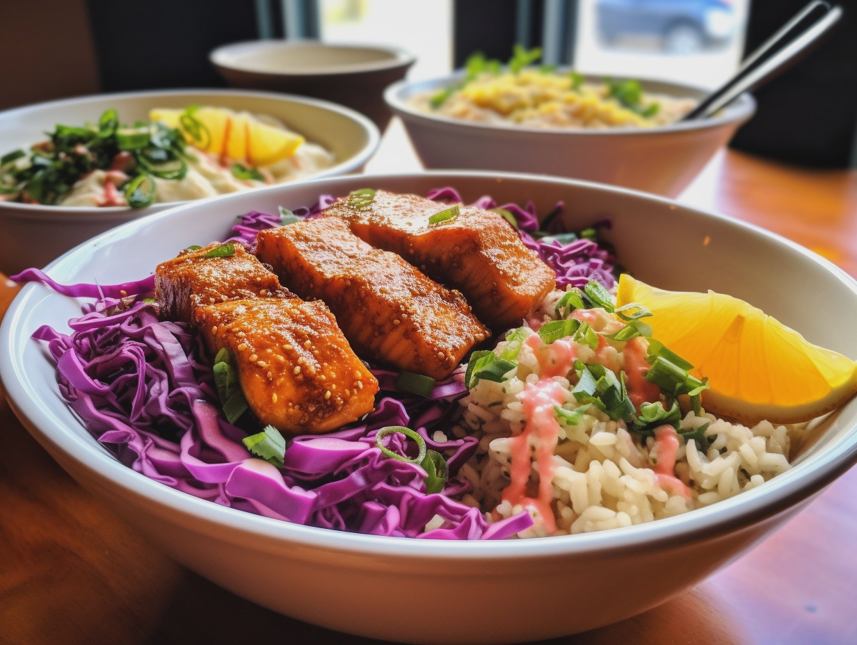 bang bang salmon bites bowls flavor explosion recipe - detail 2