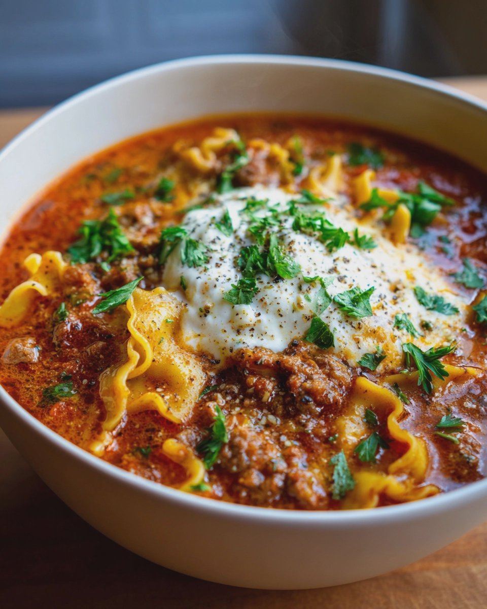 One-Pot Lasagna Soup (35 Minutes) 5 best ever one pot lasagna soup recipe easy - detail 2