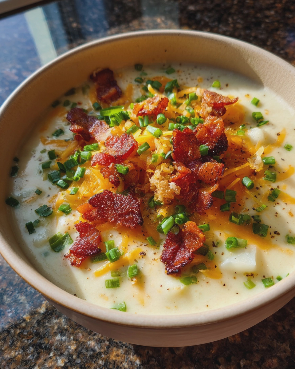 best homemade loaded potato soup easy creamy recipe - detail 1