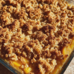 best peach crisp recipe cinnamon oat topping easy