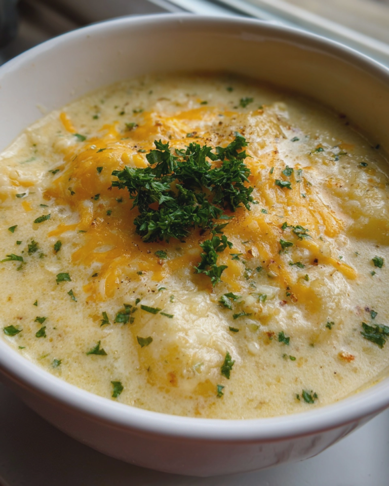 cheddar garlic herb potato soup cozy creamy recipe