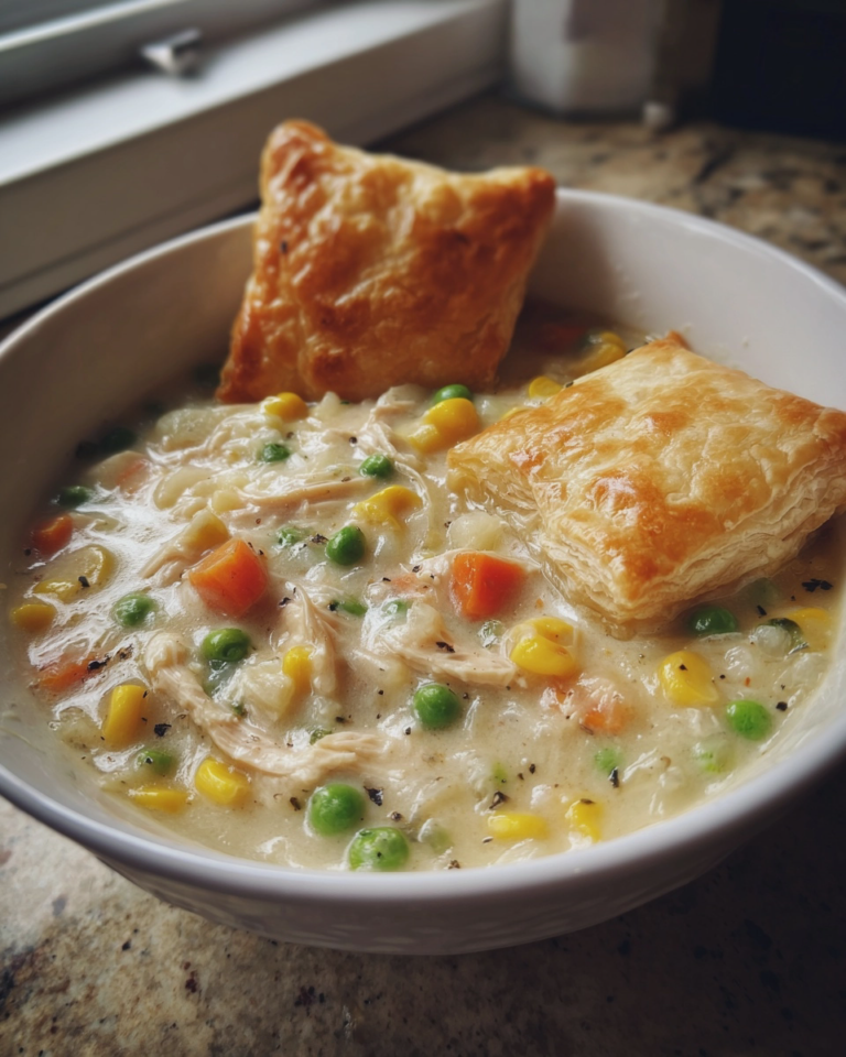 chicken pot pie soup creamy hearty one pot meal