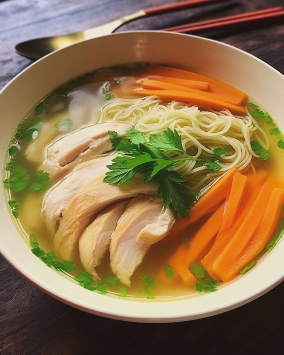 Classic Ginger Garlic Chicken Noodle Soup 5 classic ginger garlic chicken noodle soup easy - detail 2