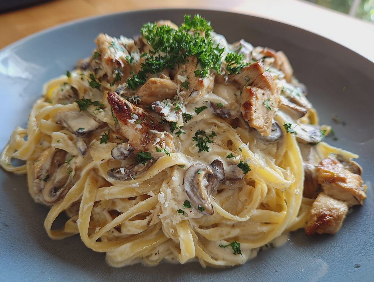 creamy chicken alfredo easy dairy free gluten free - detail 2