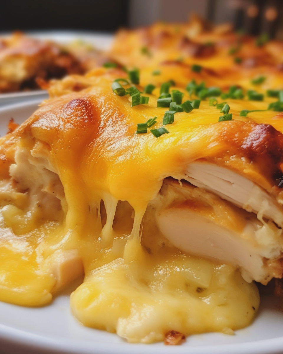 creamy low carb chicken casserole no noodle easy - detail 1