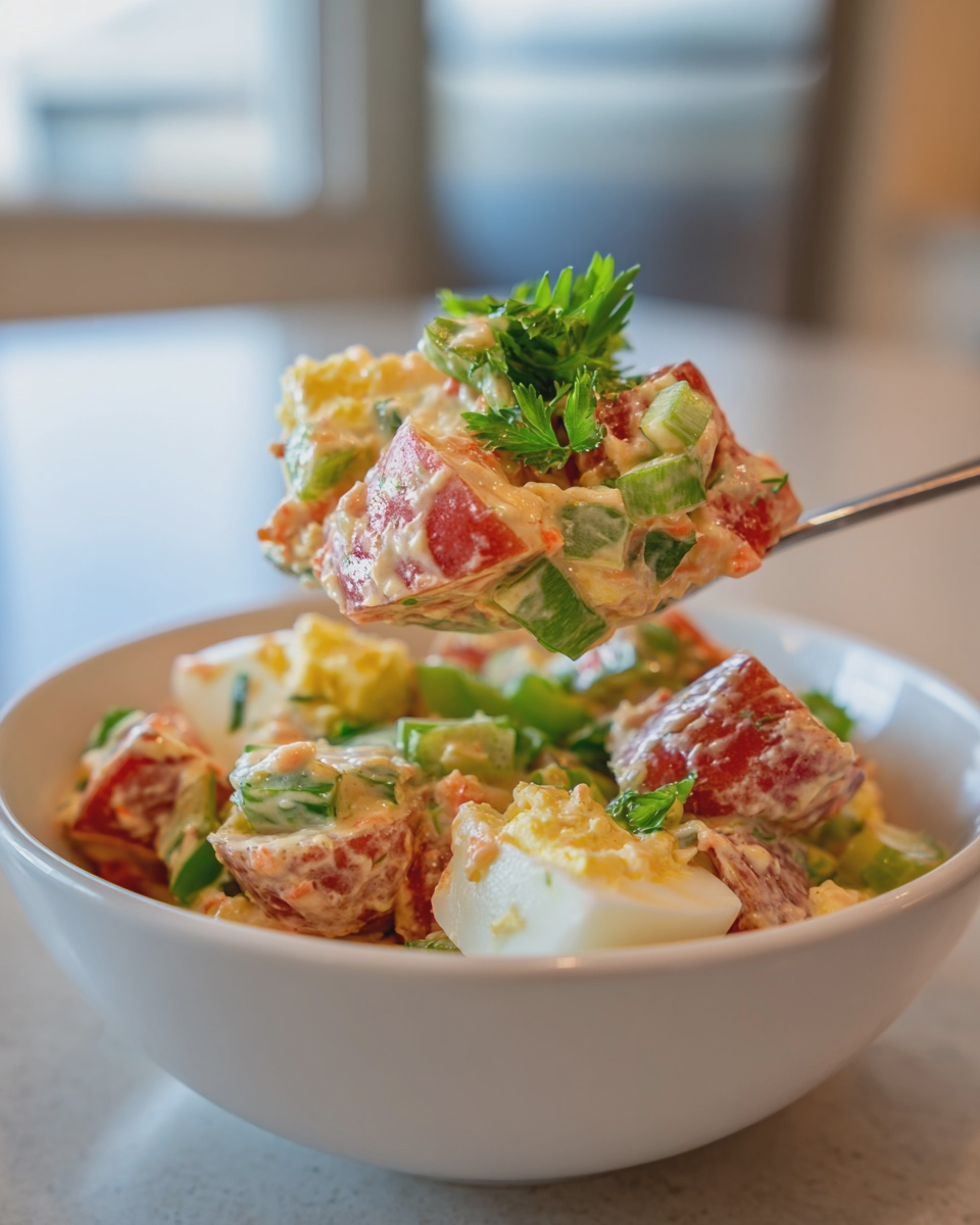 creole potato salad recipe easy zesty bbq side - detail 2