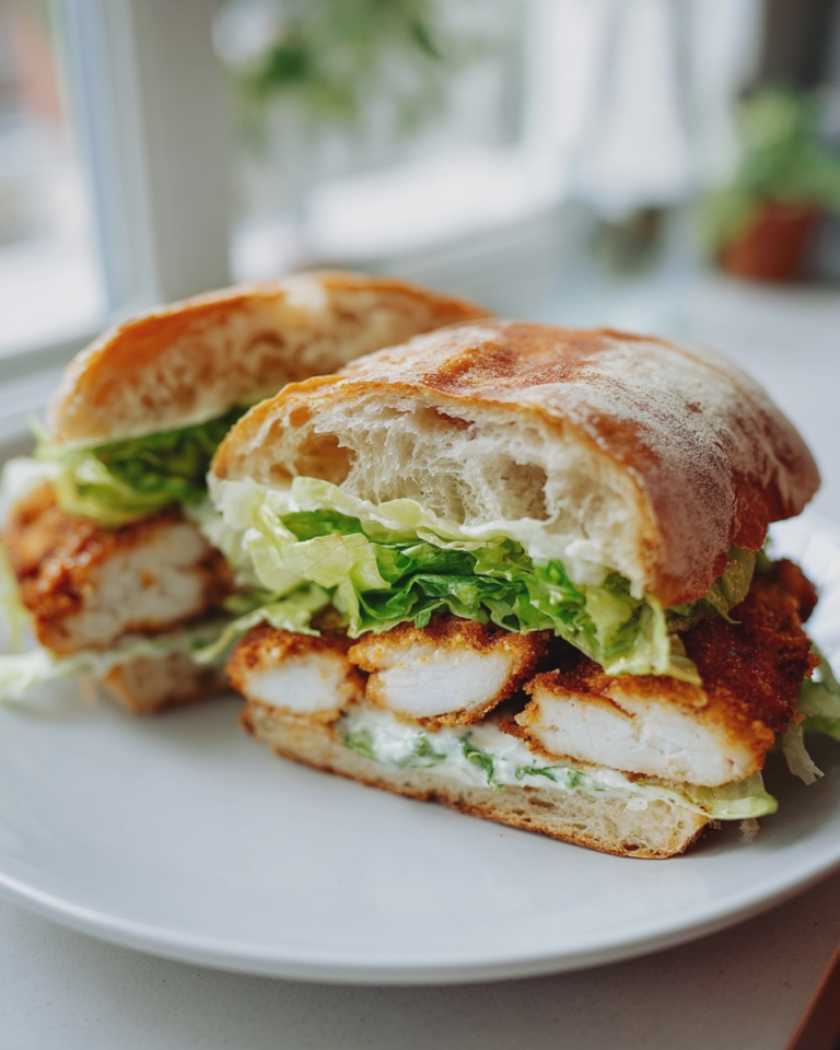 crispy chicken caesar sandwich easy classic recipe