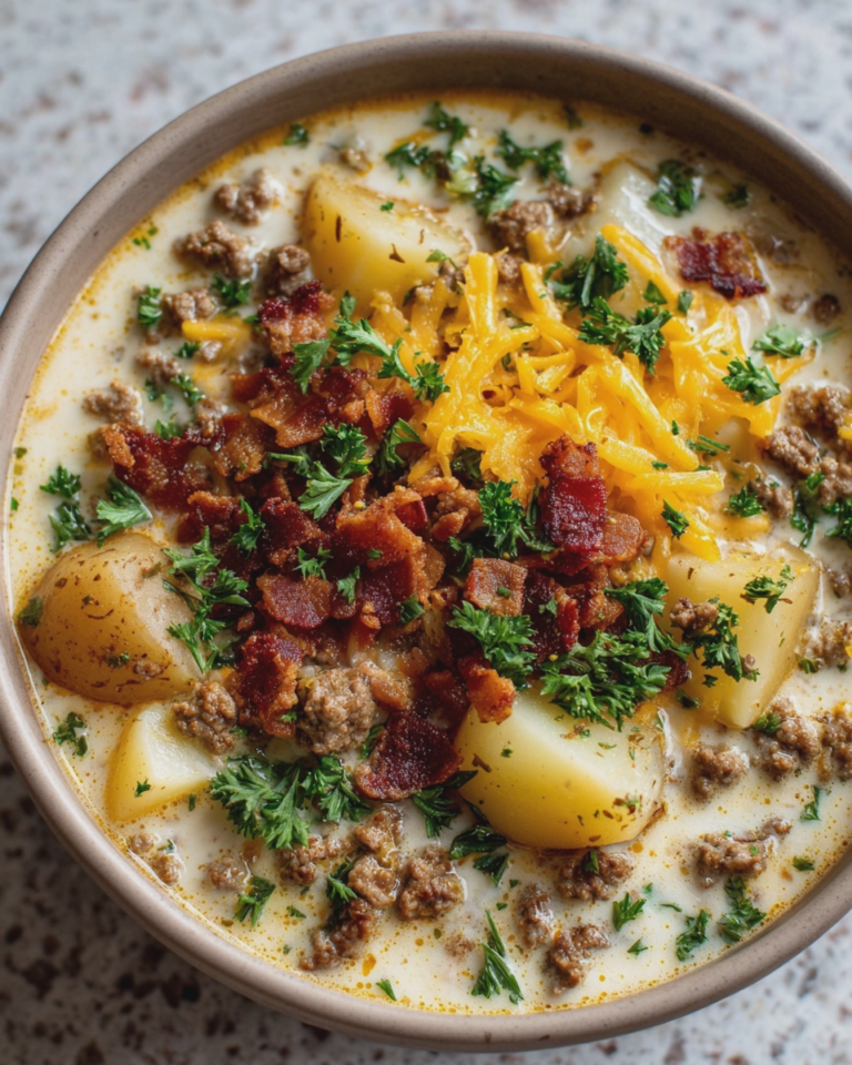 delicious hamburger potato soup easy creamy recipe