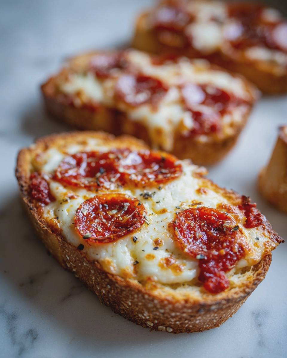 easy garlic toast pizzas quick cheap kids dinner - detail 1