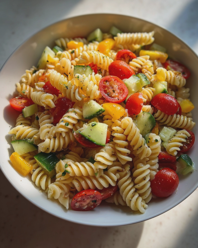 easy pasta salad recipe quick colorful summer side