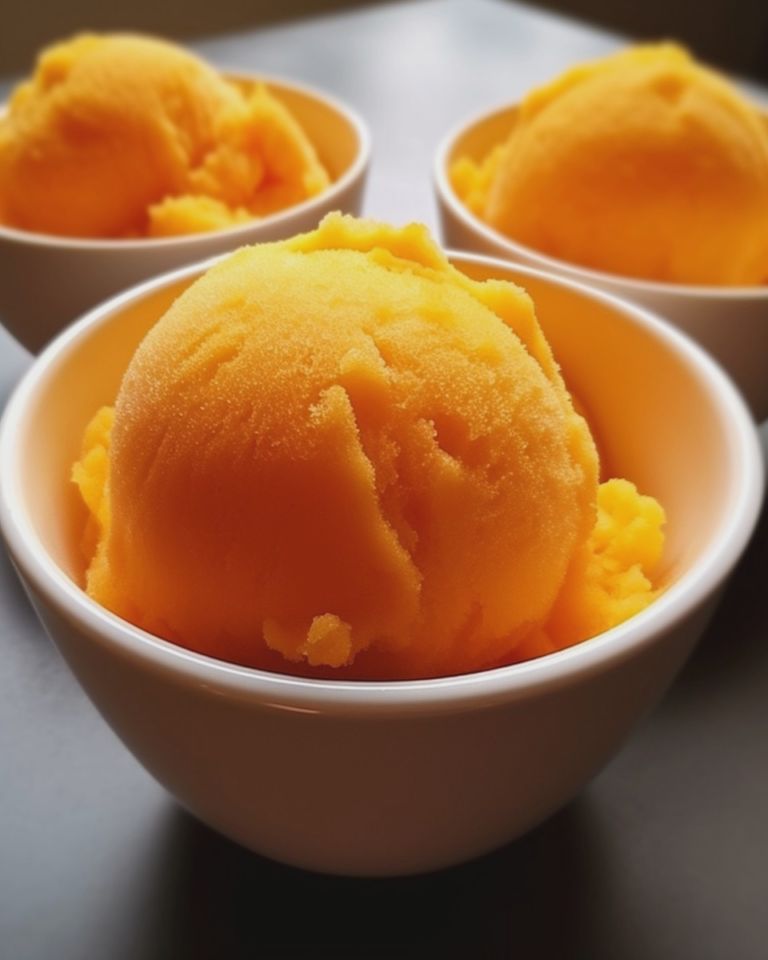 easy peach sorbet 3 ingredient dairy free frozen