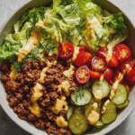 healthy burger bowls special sauce easy summer dinner