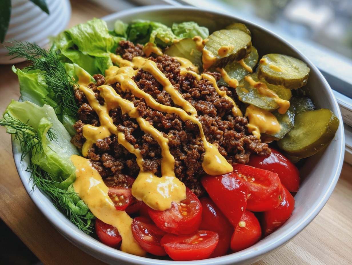 healthy burger bowls special sauce easy summer dinner - detail 2