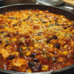 healthy enchilada skillet one pan high protein recipe