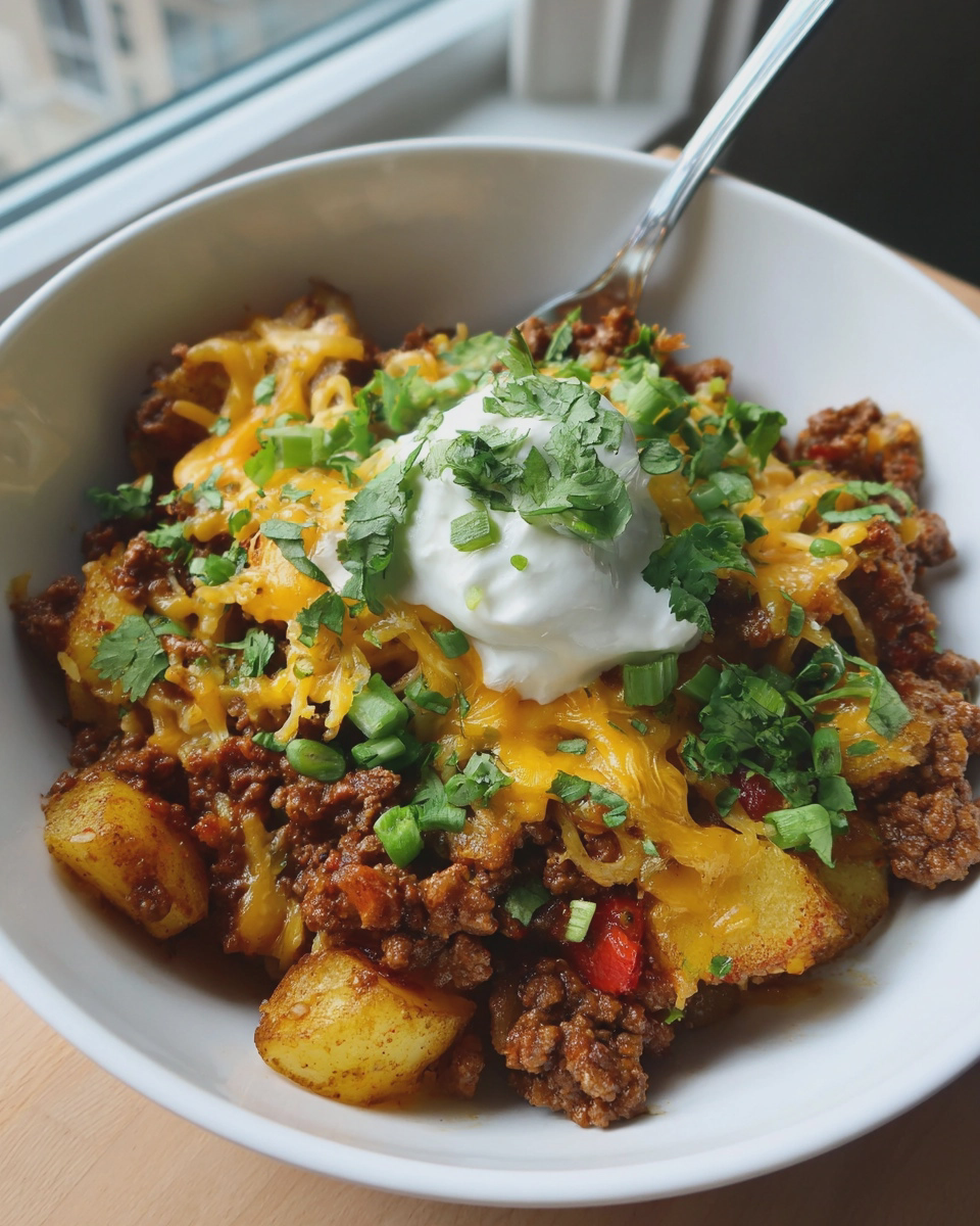 Loaded Potato Taco Bowl 4 loaded potato taco bowl budget friendly easy recipe - detail 1
