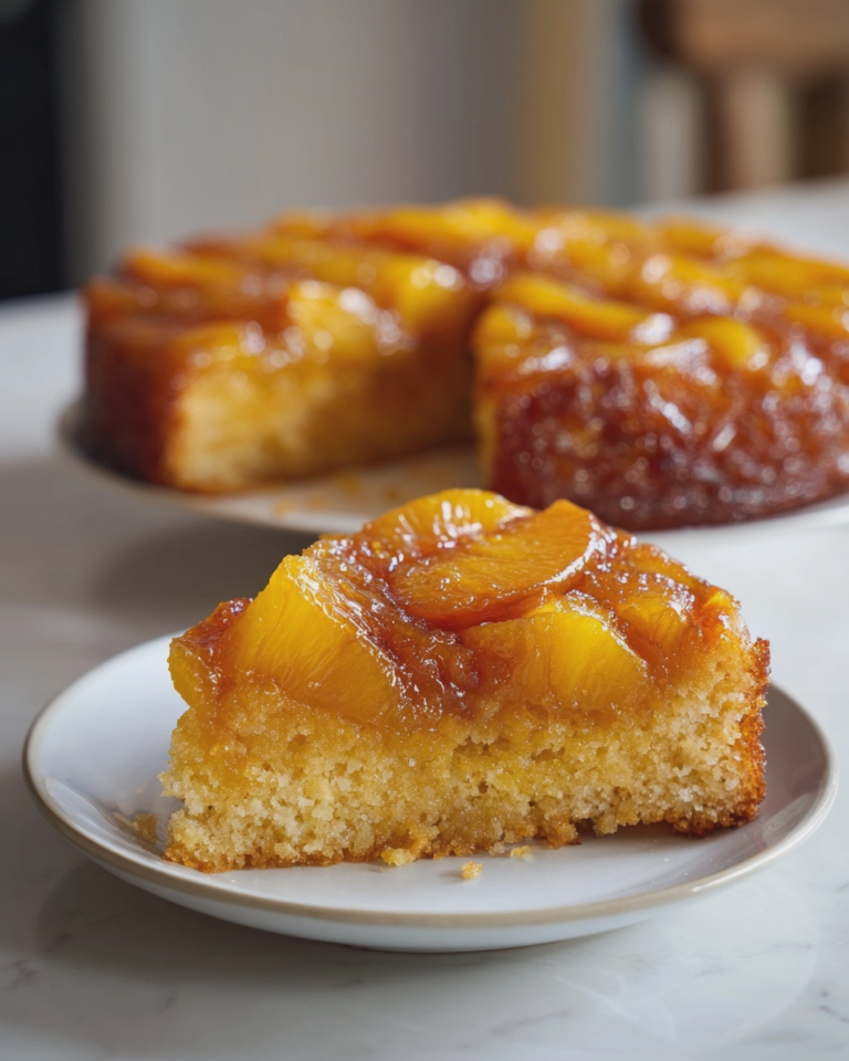 peach upside down cake recipe easy simple baking