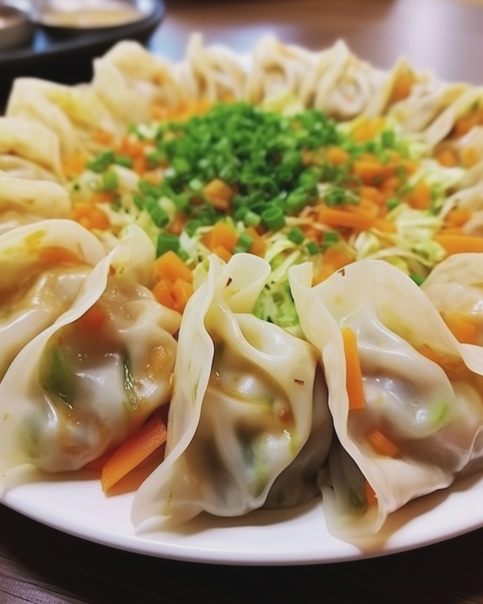 rice paper dumplings easy crispy vegetarian recipe - detail 1
