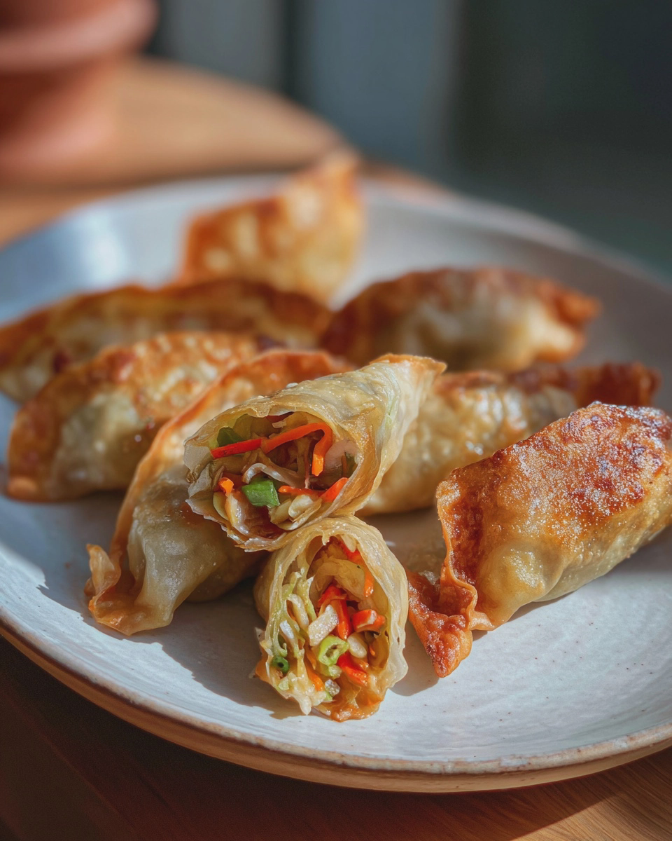 rice paper dumplings easy crispy vegetarian recipe - detail 2