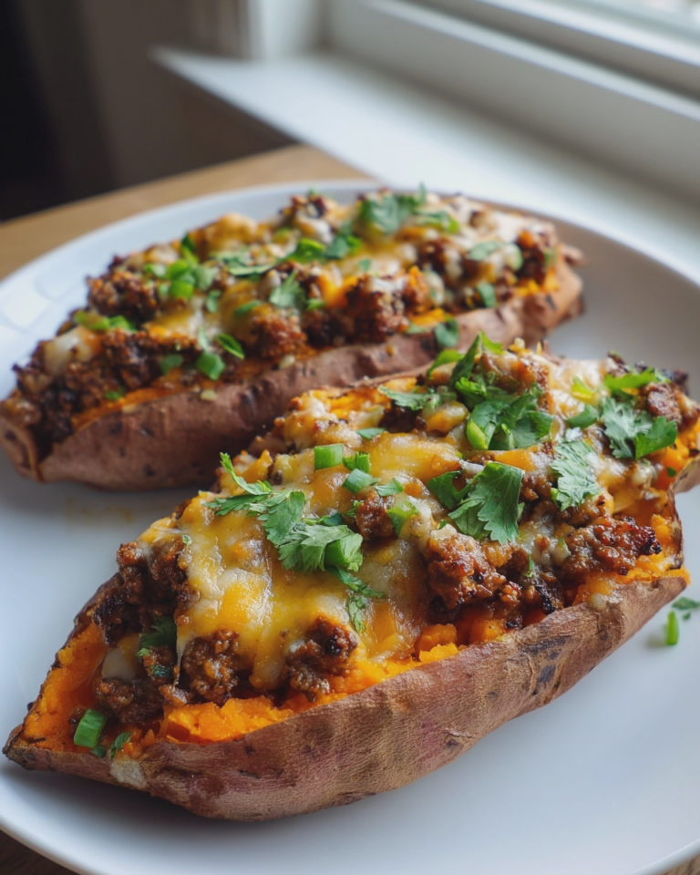 taco stuffed sweet potatoes healthy quick dinner